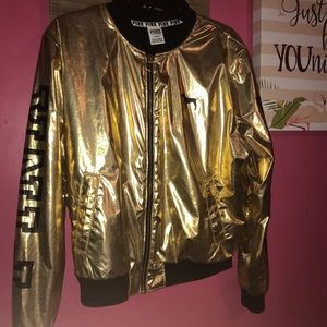 Vs Pink Gold Bomber / sherpa inside